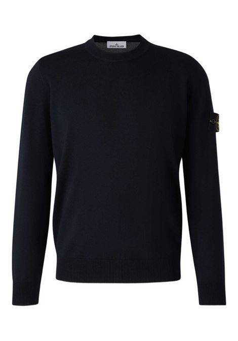 light rws pure wool crew neck man navy STONE ISLAND | K2S15 5100071 S00C4V0020
